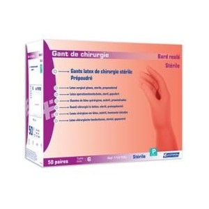 Gants de chirurgie Gammex latex stériles - Ansell - Boîte de 50